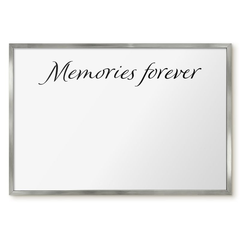 Tablica Magnetyczna Do Salonu Tulup 60x40 cm Memories forever 4 - Srebrna rama Do salonu, sypialni 1 szt.
