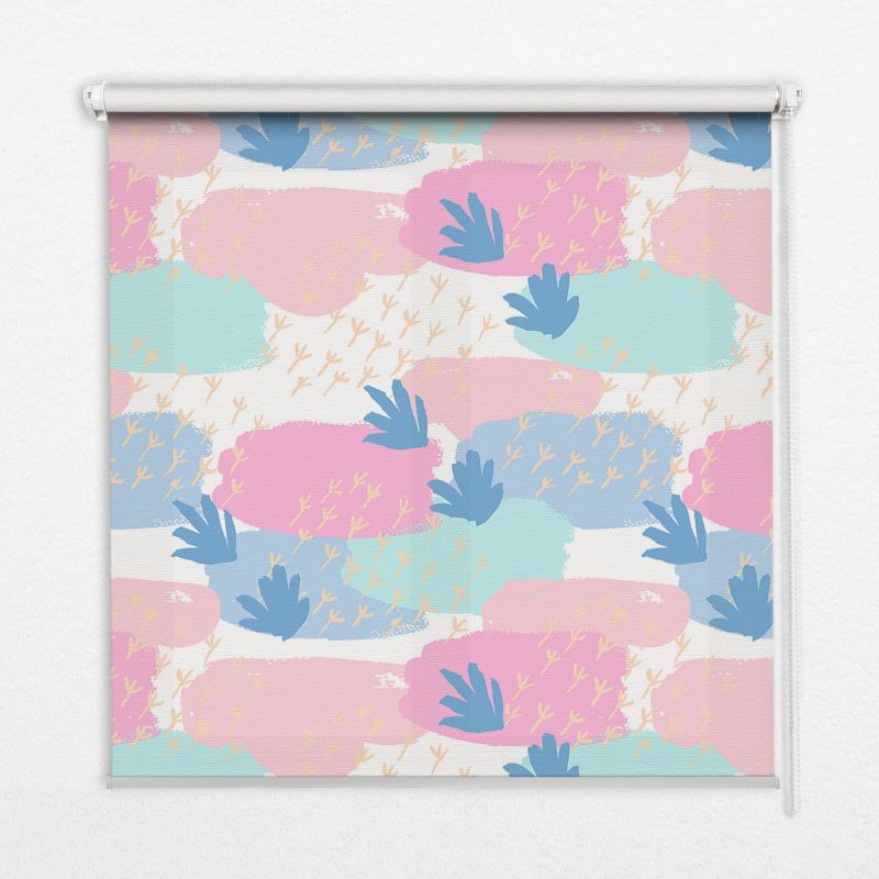 Roleta Do Sypialni Tulup 90x140 cm Ślady Na Kolorowym Tle Montaż do ściany/sufitu 1 szt.