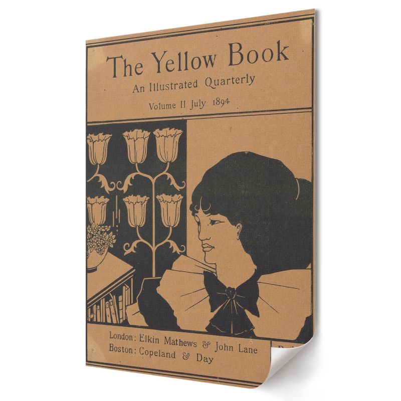 Plakat na ścianę Wallfluent Format A3 Okładka Żółtej Księgi Artysta Aubrey Beardsley 1 szt.