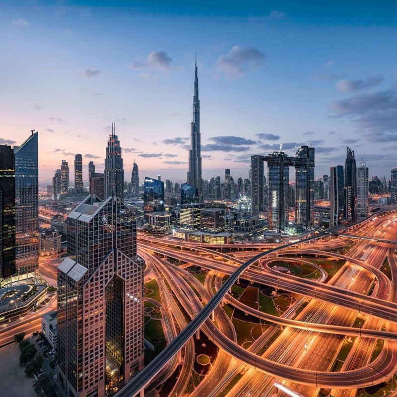 fototapeta Sanders & Sanders Dubai niebieskim,szarymIbeżowym 450 x 280 cm - 1 rol.