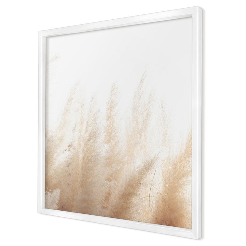 Dekoracyjna tablica magnetyczna Wallfluent 50x50 Trawy eteryczne w białej ramie 1szt