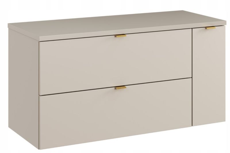 Szafka pod umywalkę Furnidea 100 cm kaszmir z blatem kaszmir Dalia 1 szt.