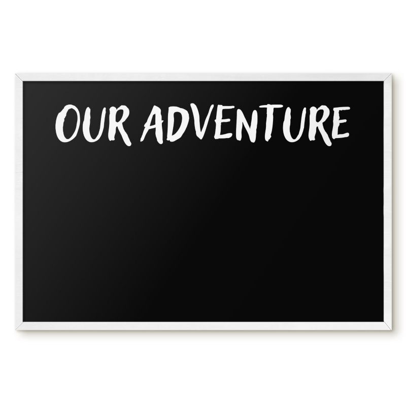 Tablica Magnetyczna Do Sypialni Tulup 60x40 cm Our adventure 5 - Biała rama Do salonu, sypialni 1 szt.