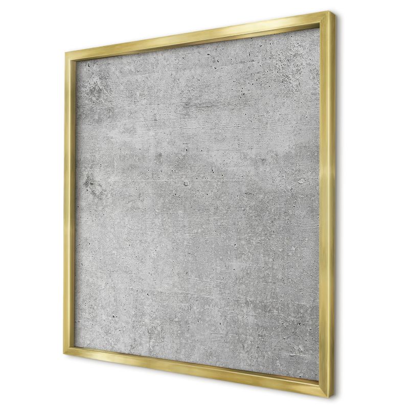 Dekoracyjna tablica magnetyczna Wallfluent 50x50 Betonowy wzór w złotej ramie 1szt