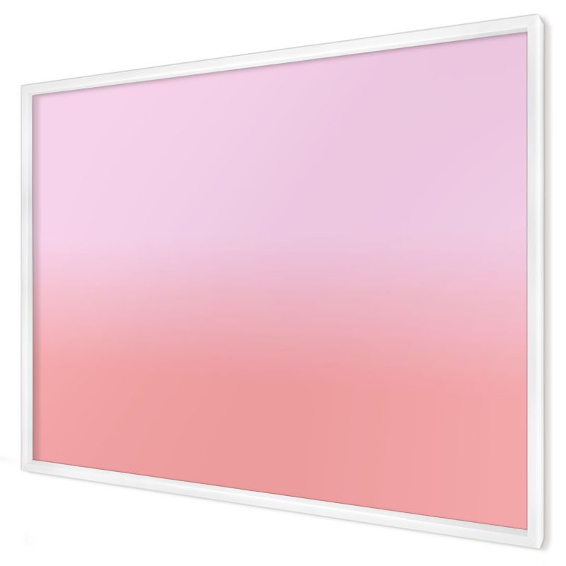 Dekoracyjna tablica magnetyczna Wallfluent 100x70 Delikatny gradient w białej ramie 1szt
