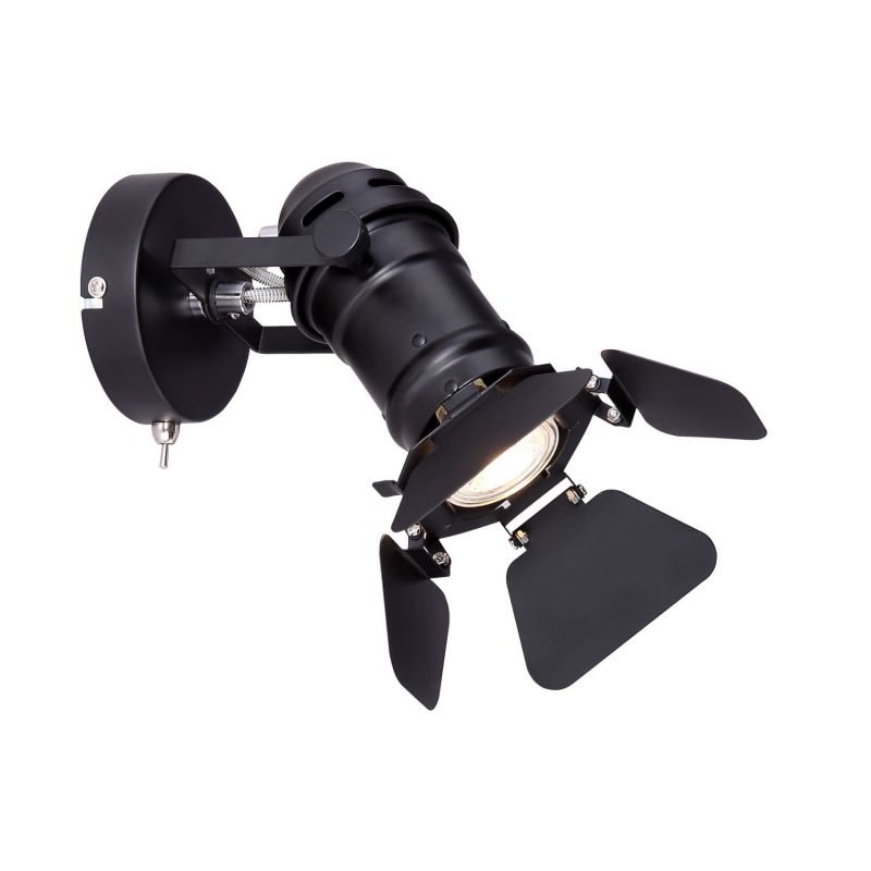 Lampa reflektorowa spot EGON 54650-1B czarny mat Globo Lighting GU10 1x50W 1 szt.