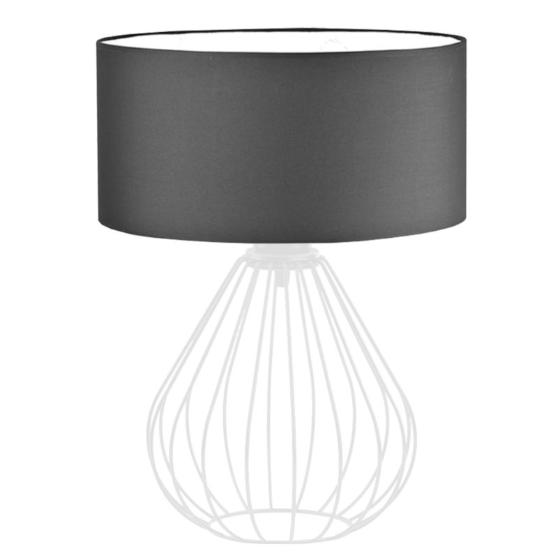 Lampka Nocna Volta Light Factory Konwalia Abażur Biały/Szary 1xE27 1szt.
