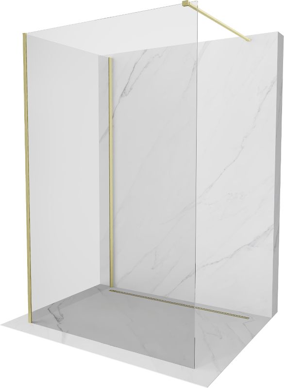 Ścianka prysznicowa Mexen Kioto złota 100x70 cm 800-100-212-55-00-070 1 szt.