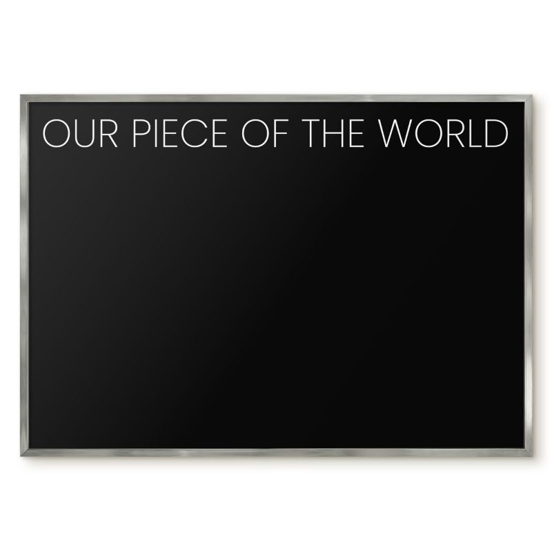 Tablica Magnetyczna Tulup 100x70 cm Our piece of the world 8 - Srebrna rama Do salonu, sypialni 1 szt.