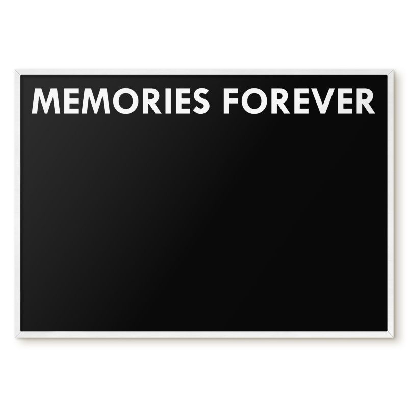 Tablica Magnetyczna Do Notatek Tulup 100x70 cm Memories forever 7 - Biała rama Do salonu, sypialni 1 szt.