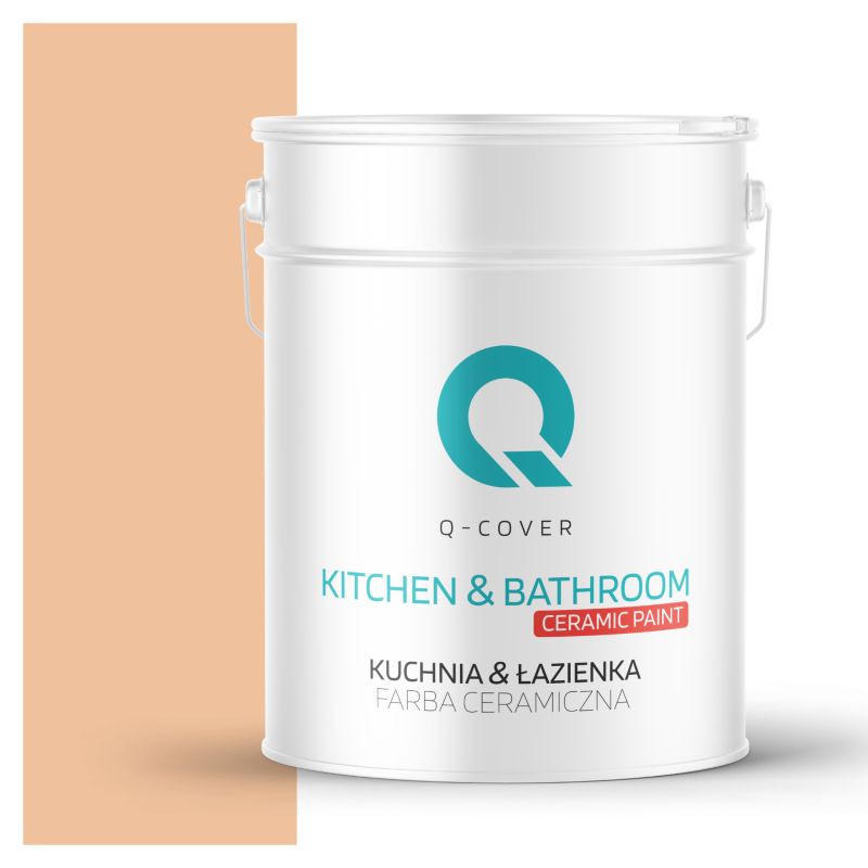 Farba Ceramiczna Kuchnia & Łazienka Q-Cover Brzoskwiniowy H6158 Głęboki Mat 10L