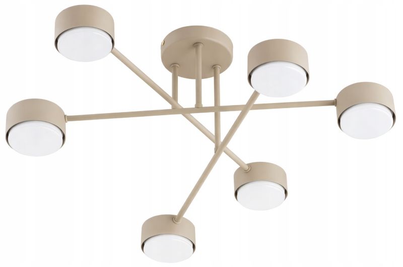 Lampa Sufitowa Żyrandol Elko-Lighting Mono Ecru 6x GX53 ecru 1 szt