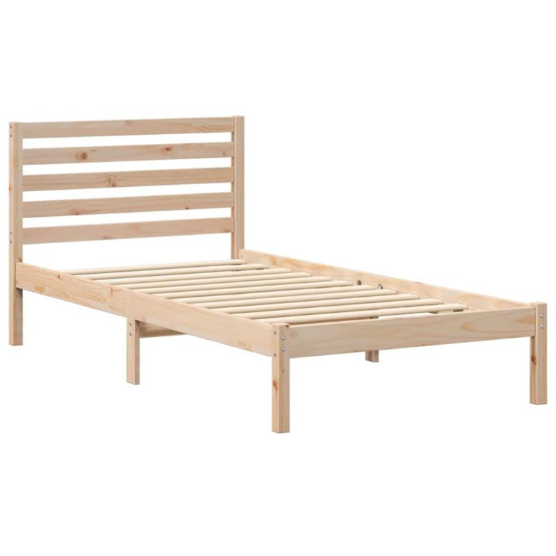 Łóżko drewniane WaszeMeble 100x200 cm brązowy WM-872266 1 szt.