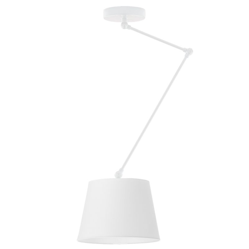 Lampa sufitowa Volta Light Factory żyrandol lampa wisząca z abażurem stożek Biały/Biały SOUL 1szt.