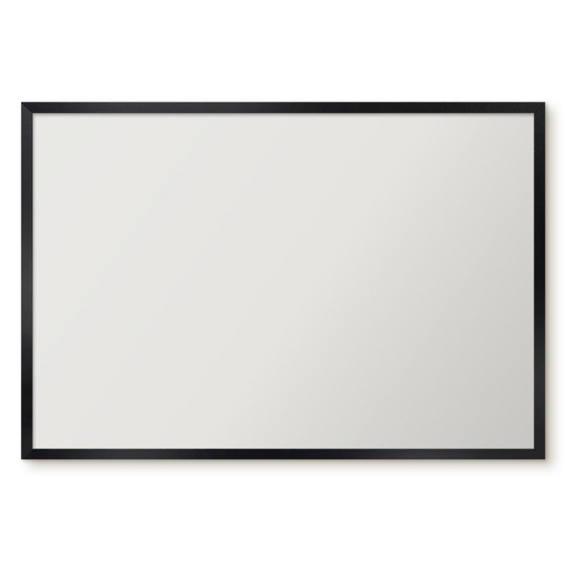 Tablica Magnetyczna Wielofunkcyjna Ścienna Tulup 60x40 cm Różowy kamienny - Czarna rama Do salonu, sypialni 1 szt.