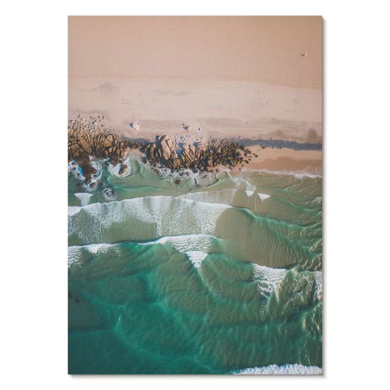 Plakat na Ścianę Tulup 21x29,7 cm (A4) Plażowy pejzaż Do sypialni, salonu, biura 1 szt.