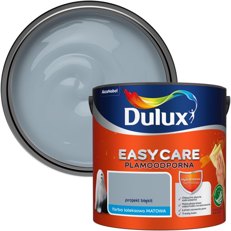 Farba plamoodporna Dulux EasyCare projekt błękit 2,5 l