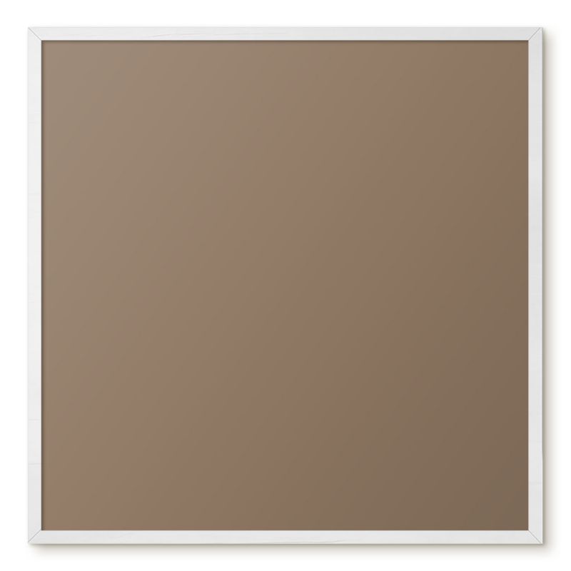Tablica Na Magnesy Z Podróży Tulup 50x50 cm Neutralny brąz - Biała rama Do salonu, sypialni 1 szt.