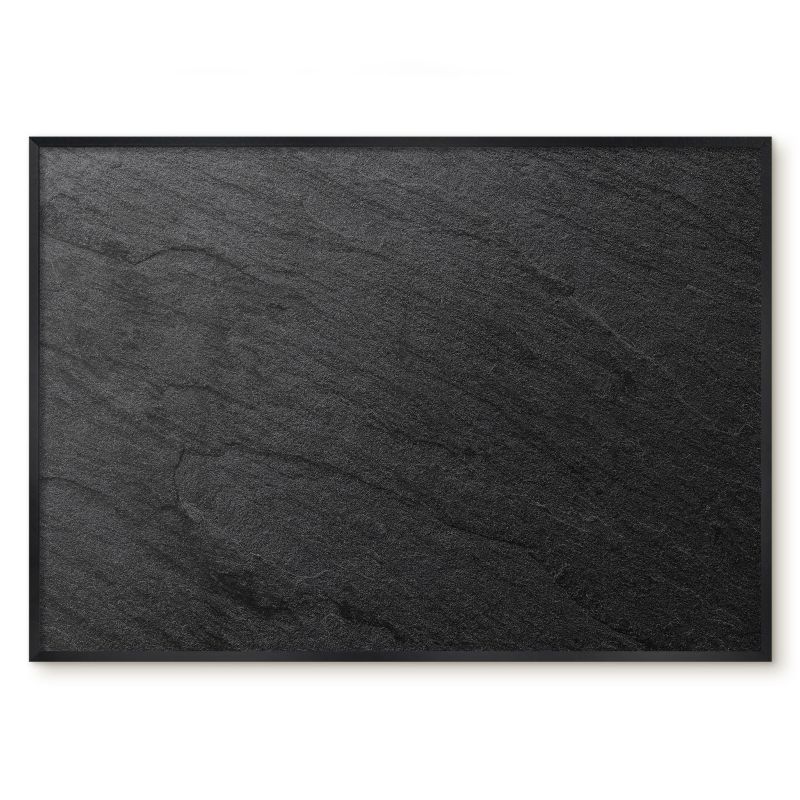Tablica Magnetyczna Wielofunkcyjna Ścienna Tulup 100x70 cm Czarna faktura - Czarna rama Do salonu, biura 1 szt.