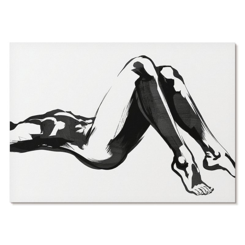 Plakat na Ścianę Tulup 29,7x21 cm (A4) Czarno-białe ciało Do salonu, biura, 1 szt.