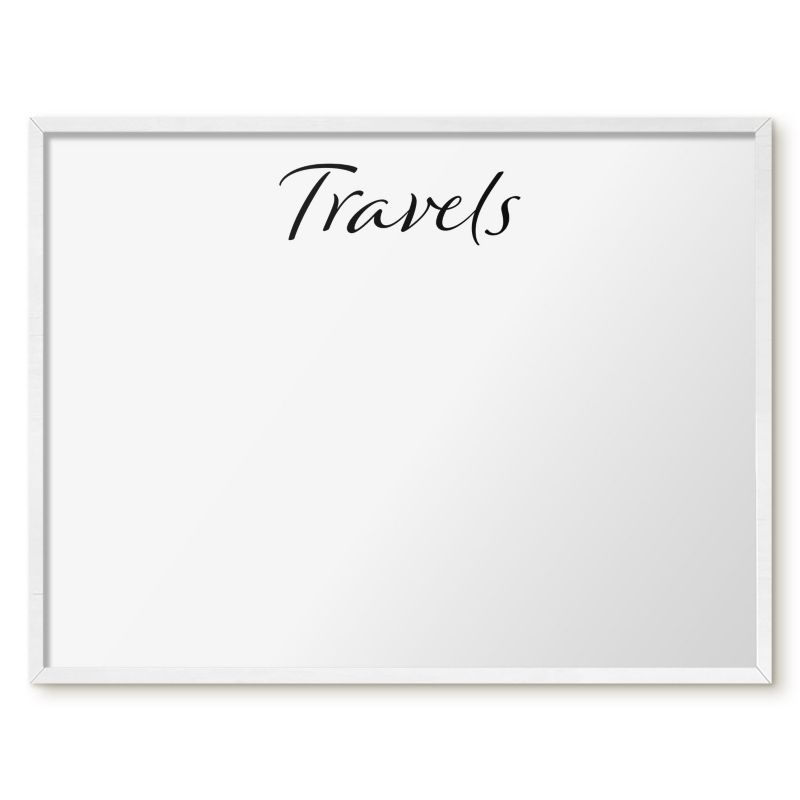 Tablica Magnetyczna W Ramie Tulup 80x60 cm Travels 4 - Biała rama Do salonu, sypialni 1 szt.
