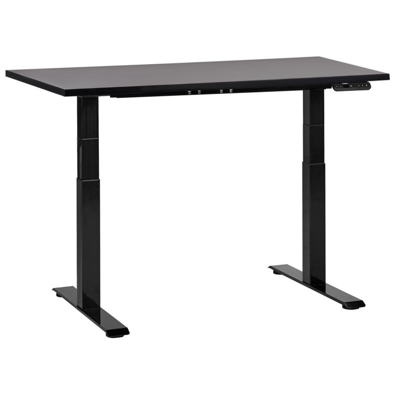 Biurko regulowane elektrycznie Destines 120 cm 72 cm Czarny 1 szt.