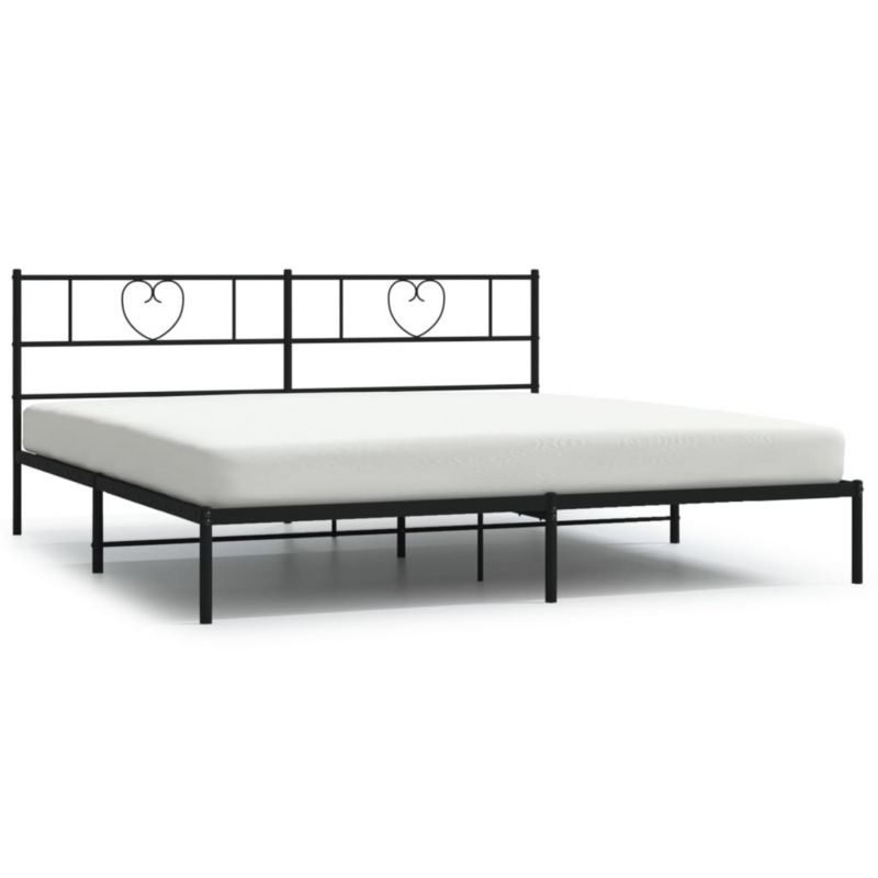 Łóżko metalowe WaszeMeble 193x203 cm czarna WM-355469 1 szt.