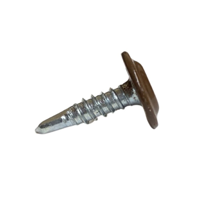 Wkręty samowiercące Etanco 4,2x13 do blachy podkładkowe RAL8011 GM-B250szt.