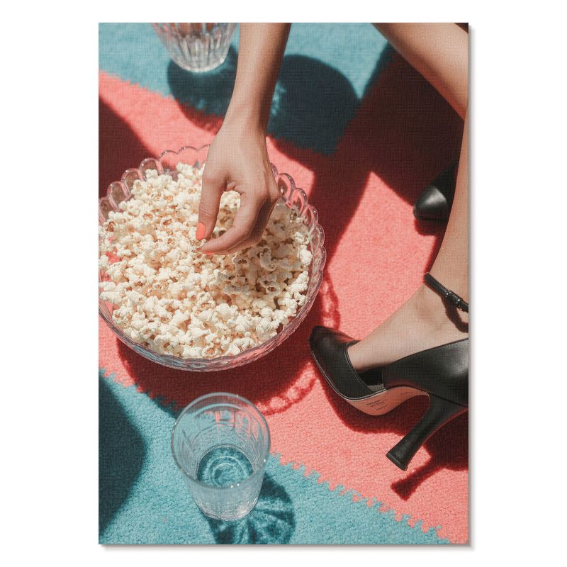 Nowoczesny Plakat na Płótnie Tulup 21x29,7 cm (A4) Popcorn retro Do salonu, sypialni, 1 szt.