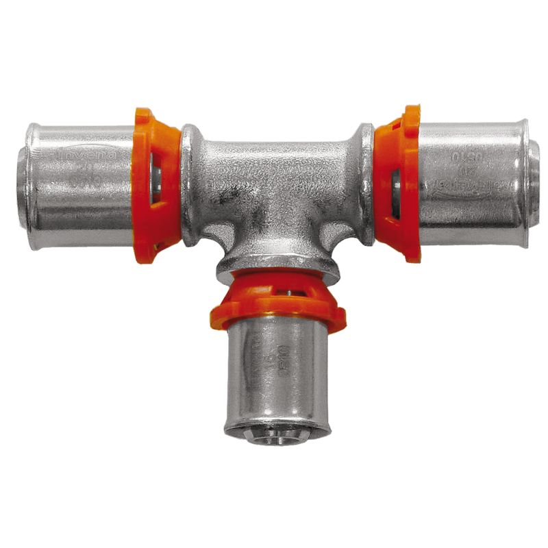 Trójnik PEX Zaciskowy Zaprasowywany 16x20x16 mm Redukcyjny INVENA Prov 1 szt.