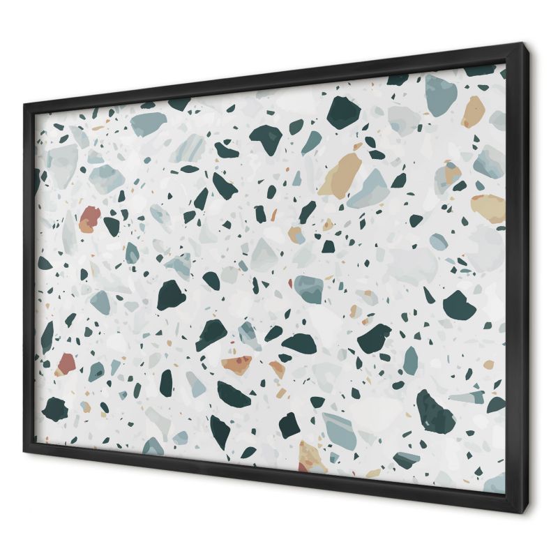 Ozdobna tablica magnetyczna Wallfluent 60x40 Dynamiczne wzory w czarnej ramie 1szt