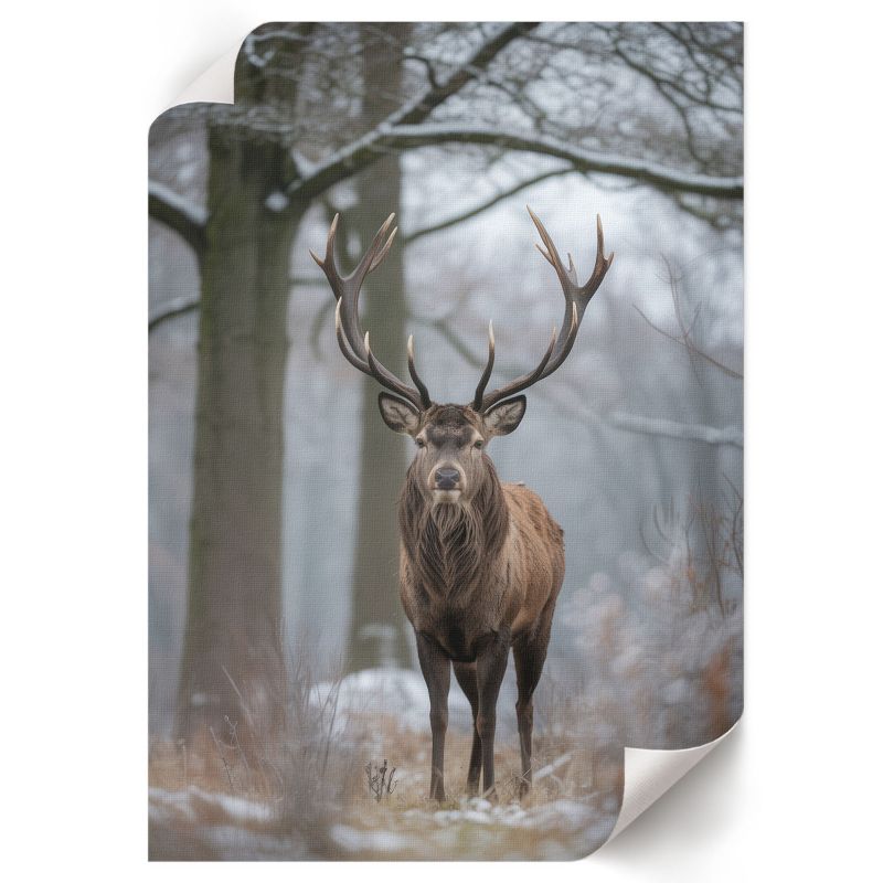 Plakat Ścienny ArtPrintCave 42x59,5 cm Zimowy jeleń ArTi 1 szt.