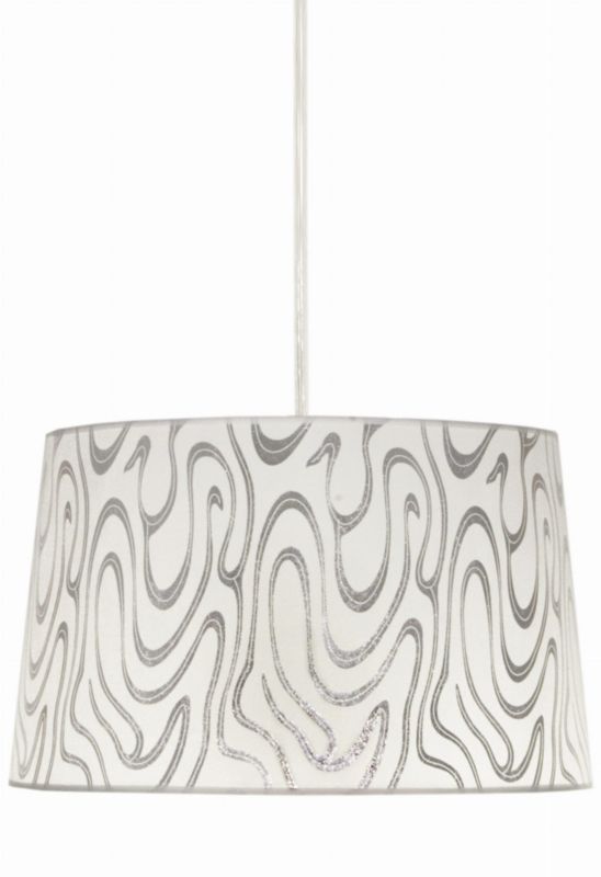 Lampa sufitowa Candellux Tiger srebrno-biała wym: 110 x 40 x 40 cm 1xE27 x 60W 1 szt.