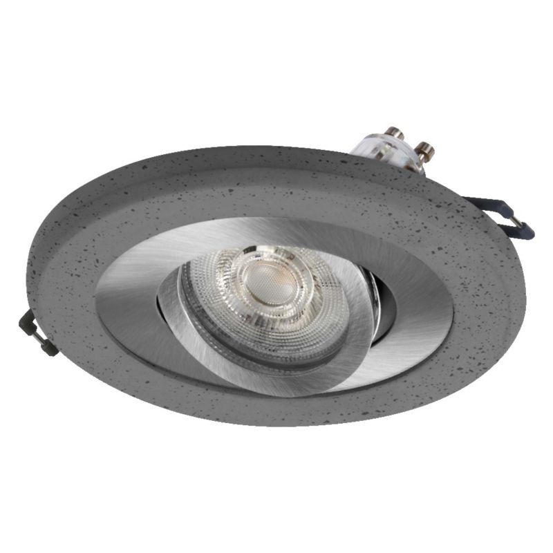 Oprawa Podtynkowa Osram Sufitowa Halogenowa LED Oczko Spot Okrągła GU10 4.5W 400lm 2700K Nikiel Satynowa 1 szt.