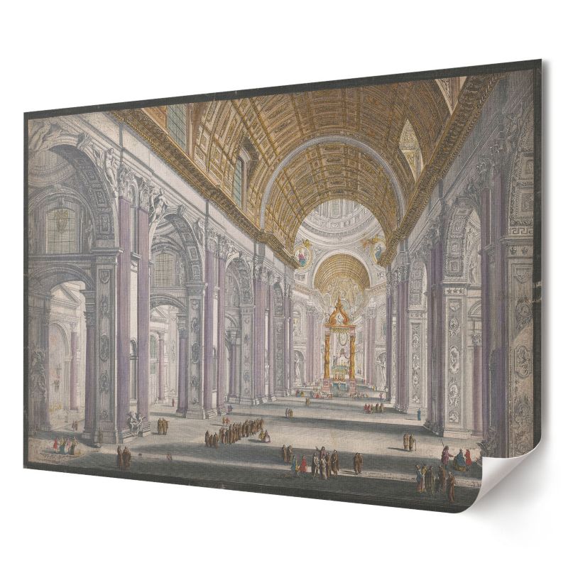 Plakat Wallfluent Format A3 Wnętrze Bazyliki Artysta Giovanni Battista Piranesi 1 szt.