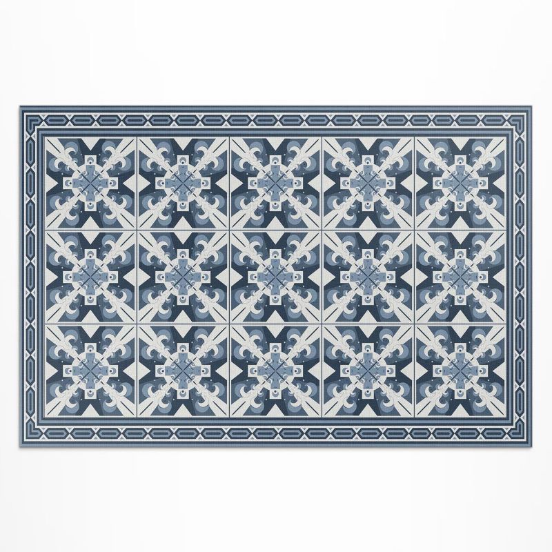 Winylowy Chodnik Zewnętrzny Wallfluent 60x90 cm Geometryczne romby dekoracyjne kafelki 1 szt.