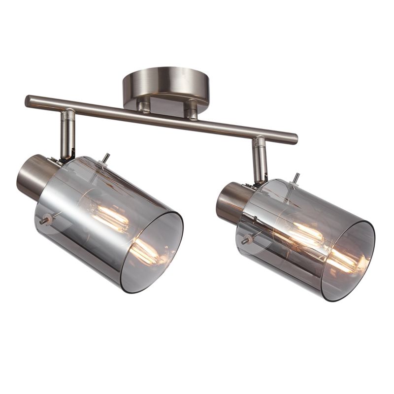 Reflektor sufitowy ruchomy Italux Sardo chromowany-srebrny 2xE14x40W IP20 wym:16x28x18cm - 1 szt.