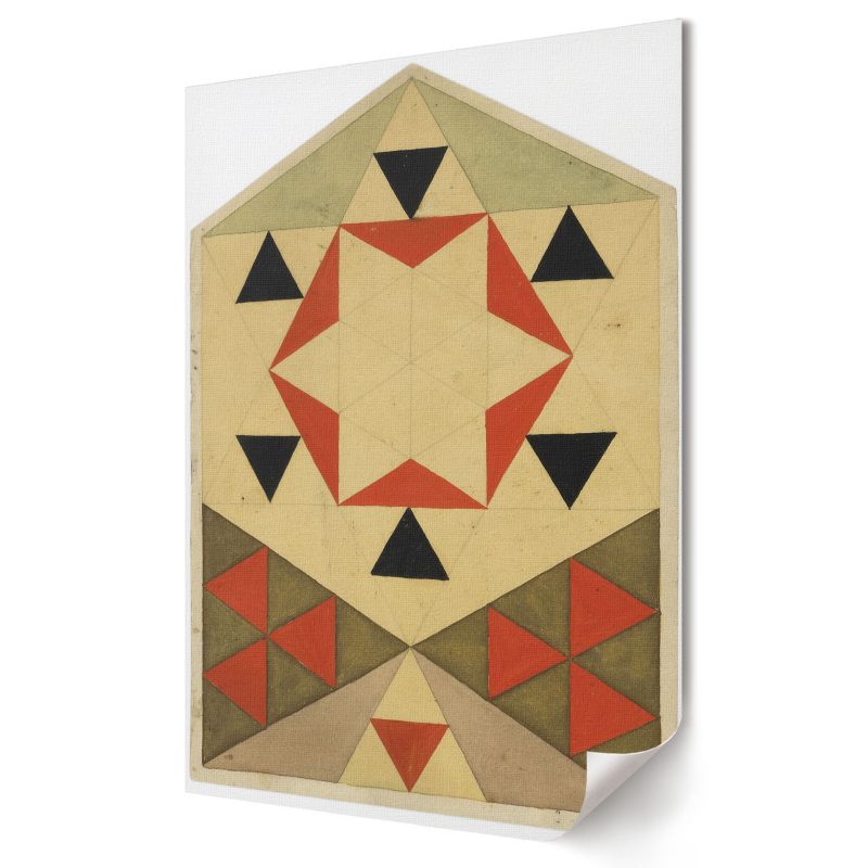 Plakat na ścianę Wallfluent Format A3 Studium geometryczne Artysta Egon Schiele 1 szt.