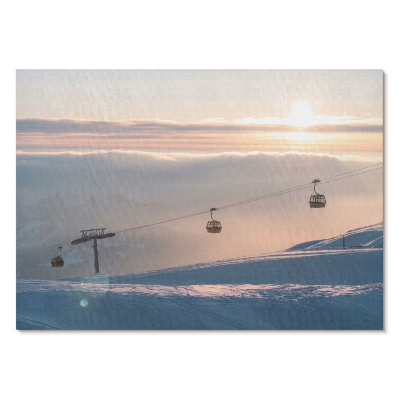 Obraz Plakat Canvas Tulup 29,7x21 cm (A4) Górski poranek Do salonu, sypialni, biura 1 szt.