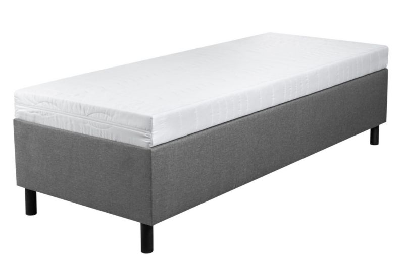 Łóżko Hotelowe Bonni BOX 30 z Materacem 90x200 Szare 1 szt.