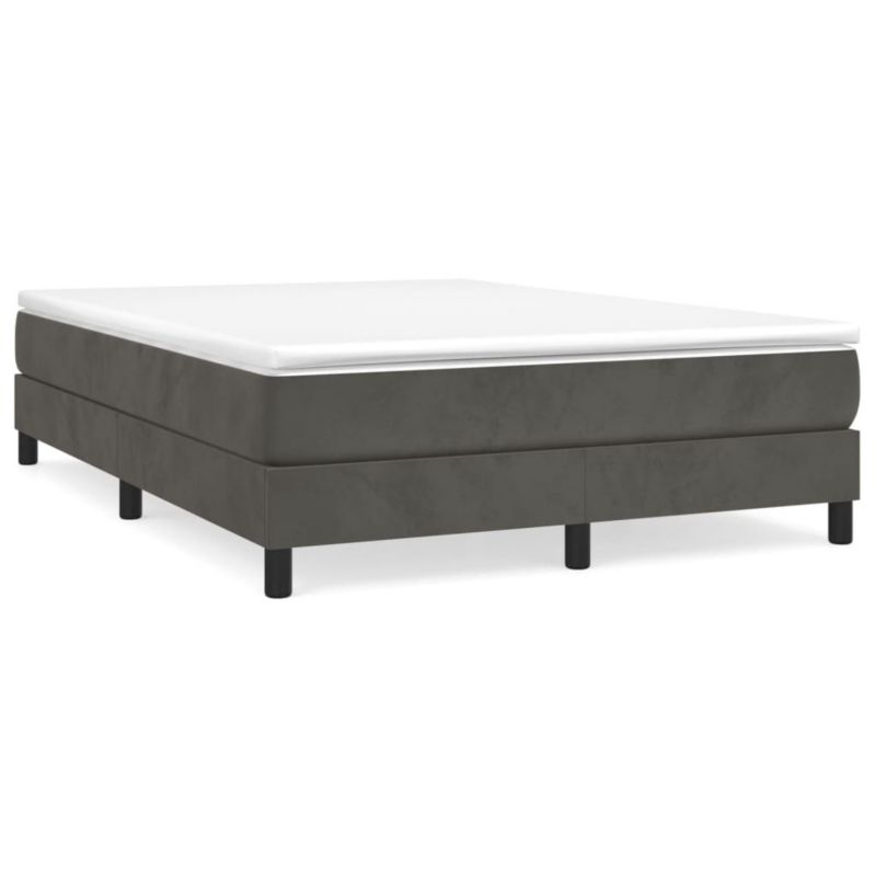 Łóżko kontynentalne WaszeMeble 140x190 cm ciemnoszara WM-3144328 1 szt.