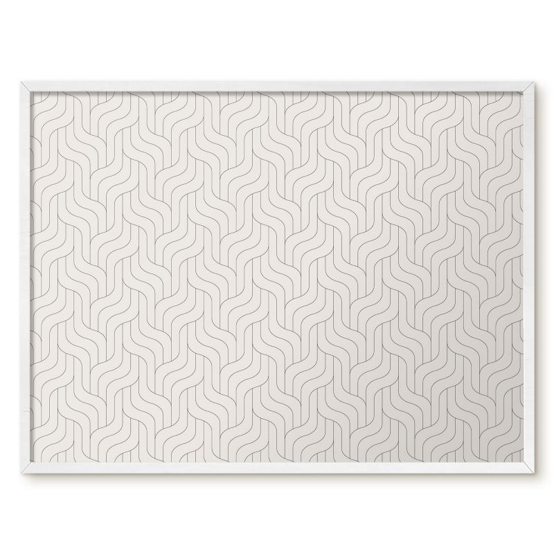 Tablica Magnetyczna Tulup 80x60 cm Delikatne fale - Biała rama Do biura, sypialni 1 szt.