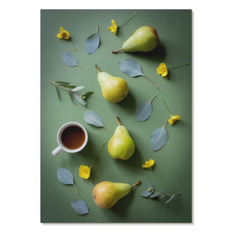 Obraz Plakat Canvas Tulup 42x59,4 cm (A2) Kompozycja gruszek Do kuchni, przedpokoju, salonu 1 szt.