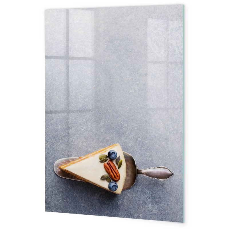Szklana Tablica Do Pisania Magnetyczna Tulup 60x90 cm Kawałek ciasta Menu do kawiarni Czarny marker 1 kpl