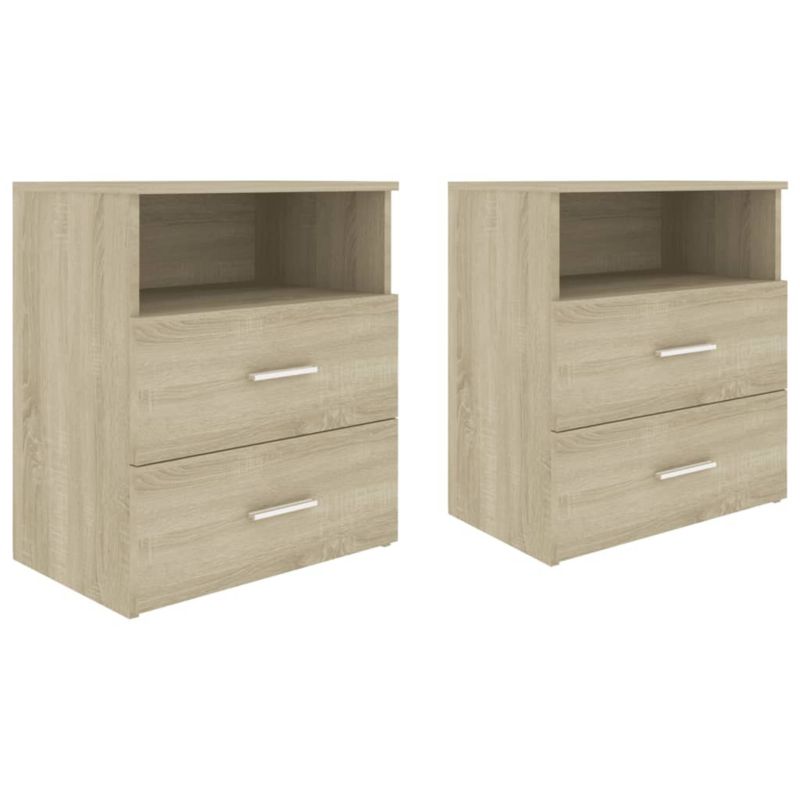 Szafki nocne WaszeMeble dąb sonoma WM-803279 2 szt.