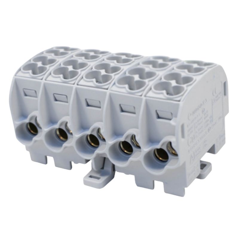Blok Rozdzielczy Odgałęźny Simet Scb 25-5X Simblock Al/Cu Szary 1szt.