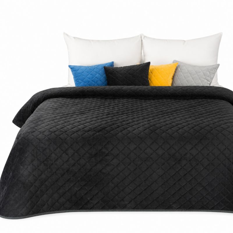 Narzuta dekoracyjna Eurofirany 170x210 cm czarna Milo 1 szt.