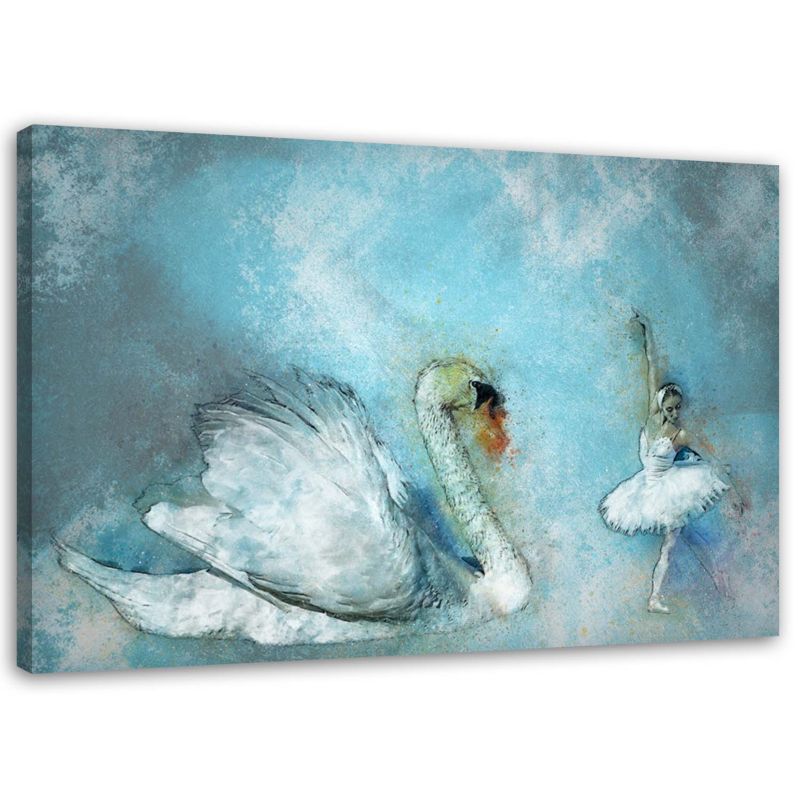 Obraz na płótnie Feeby Łabędź i baletnica 120x80cm 1szt