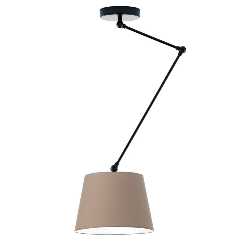 Lampa sufitowa Volta Light Factory żyrandol lampa wisząca z abażurem stożek Cappuccino SOUL 1szt.