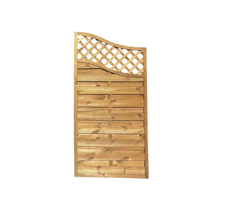 Płot Aga 2x fala brąz Roma 90x180/160 cm 1szt.